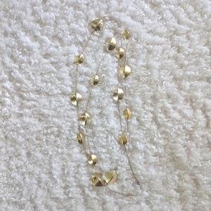 Gold plated tiered necklace